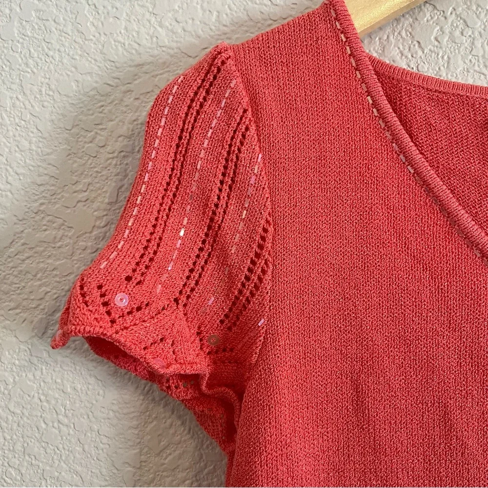 St. John Evening by Marie Gray Santana Knit Short Sleeve Sheath Dress y2k 2000s - Picture 4 of 8